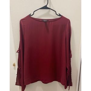 Burgundy blouse
